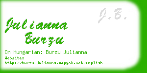 julianna burzu business card